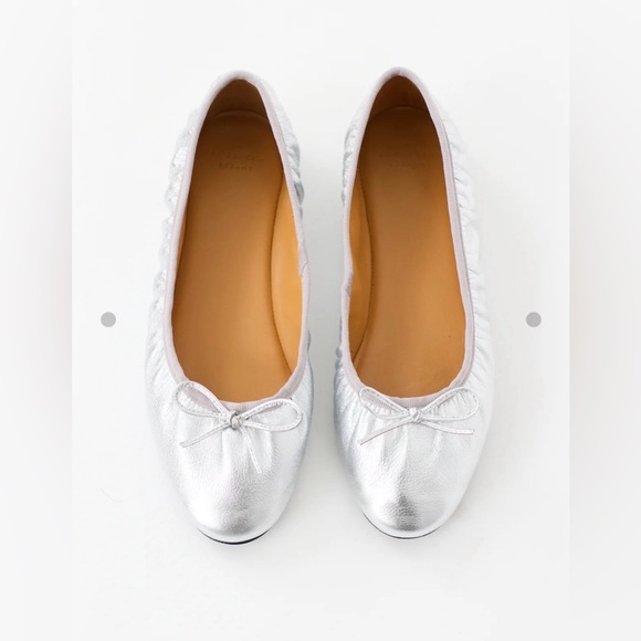 Sezane Shoes - Sezane Silver Agathe Flat